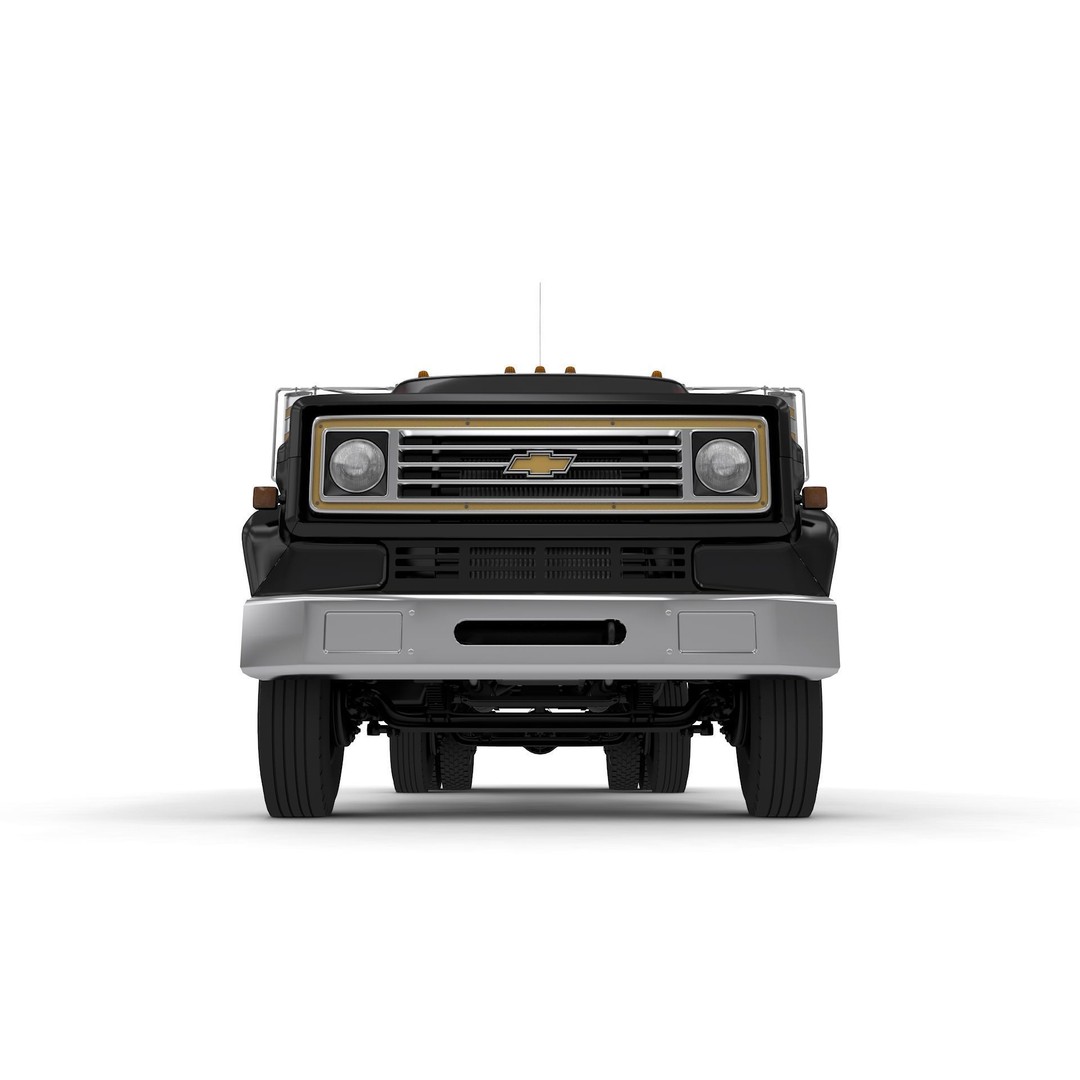 Chevy C70 Truck Omaha Standard 1981 3D Model – High Poly PBR Game Asset, FBX - View 18
