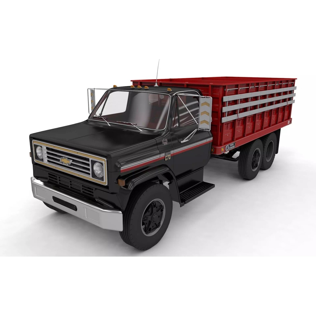 Chevy C70 Truck Omaha Standard 1981 3D Model – High Poly PBR Game Asset, FBX - View 2