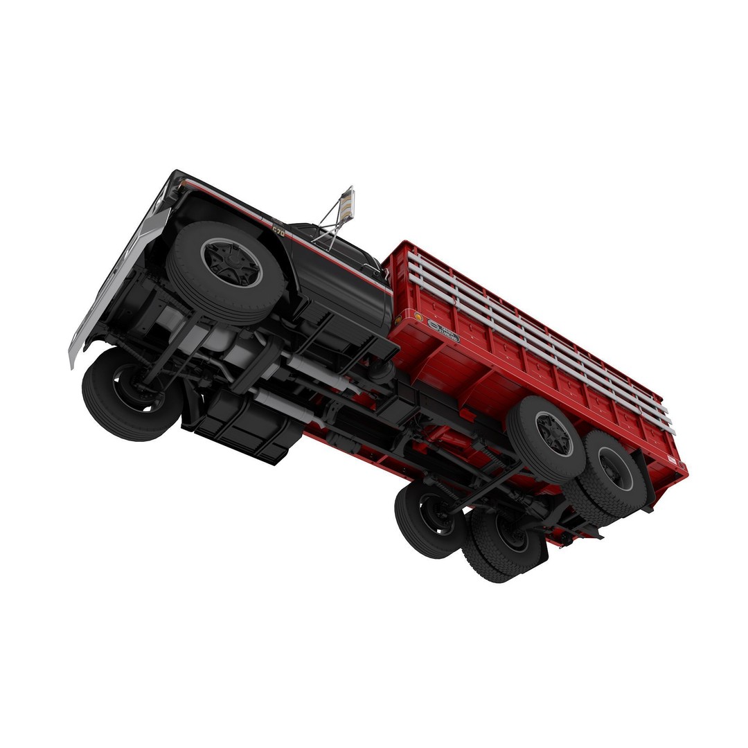 Chevy C70 Truck Omaha Standard 1981 3D Model – High Poly PBR Game Asset, FBX - View 21