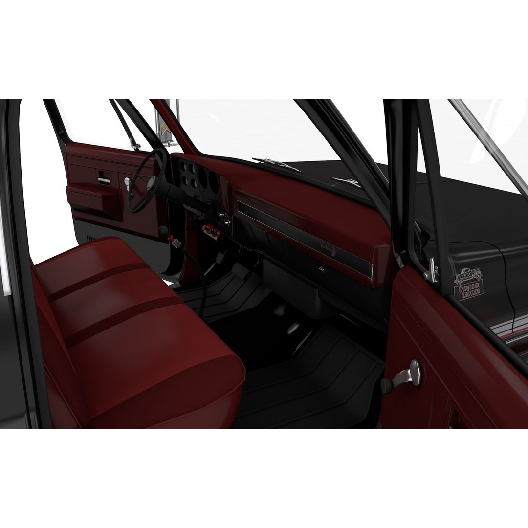Chevy C70 Truck Omaha Standard 1981 3D Model – High Poly PBR Game Asset, FBX - View 25