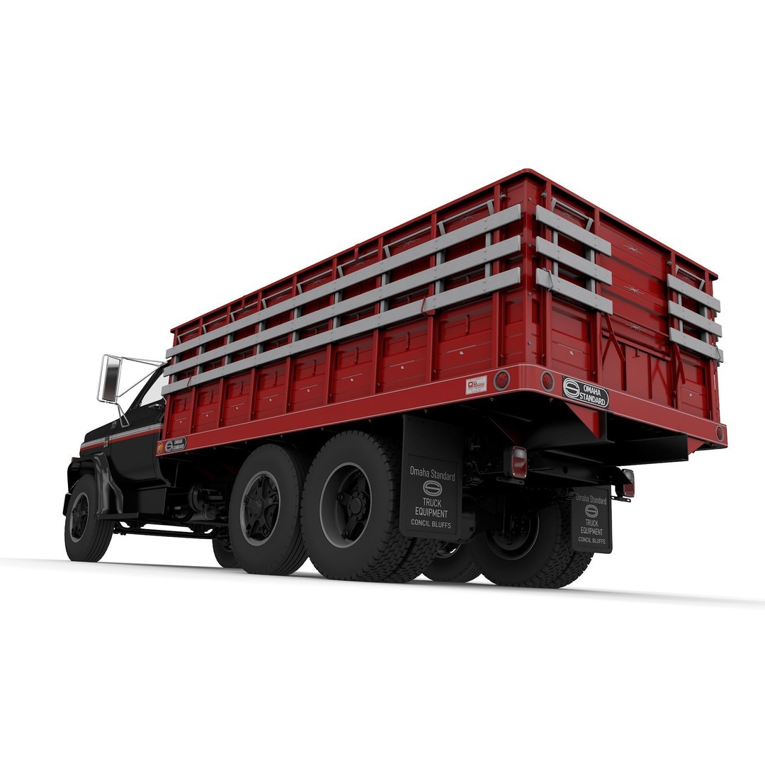 Chevy C70 Truck Omaha Standard 1981 3D Model – High Poly PBR Game Asset, FBX - View 4