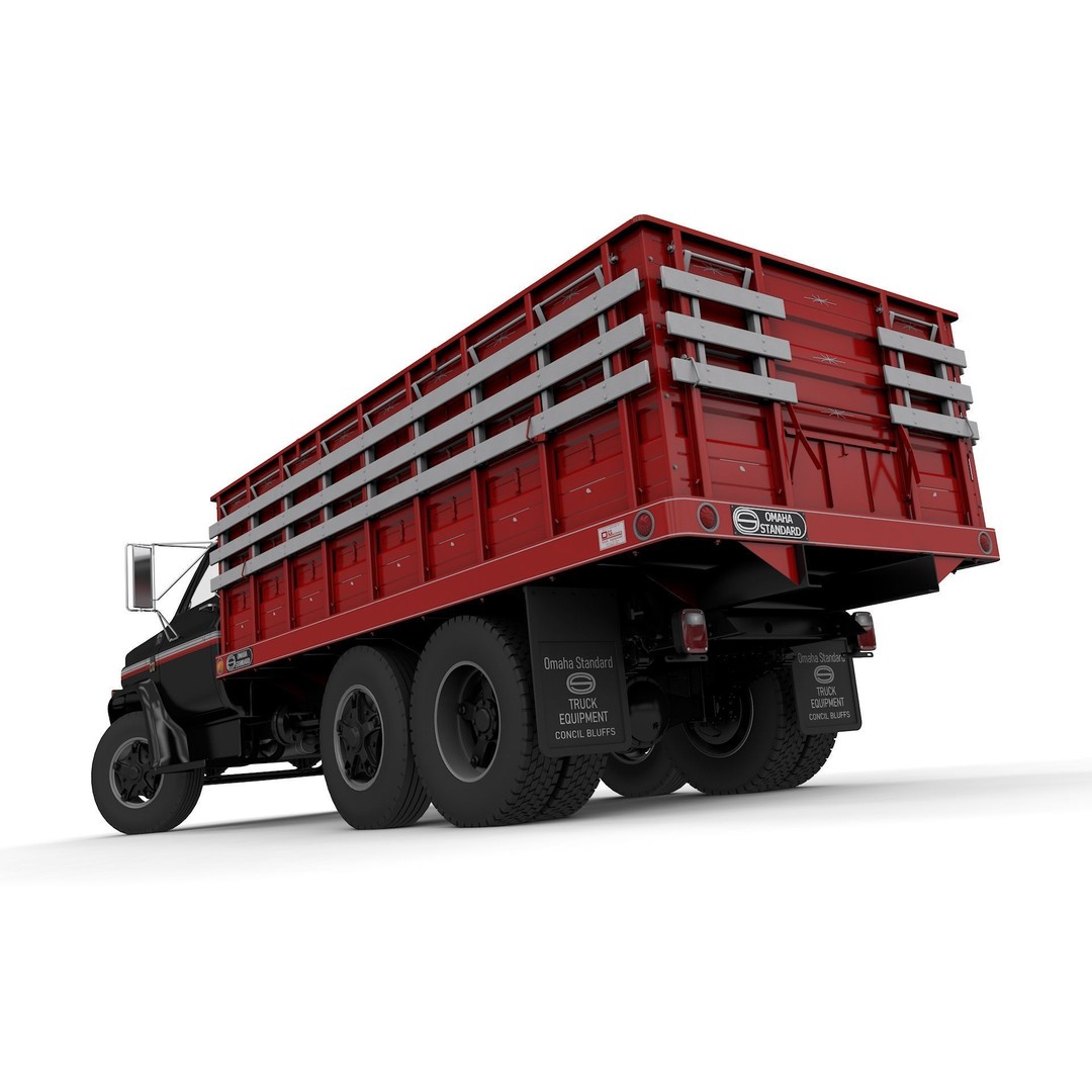 Chevy C70 Truck Omaha Standard 1981 3D Model – High Poly PBR Game Asset, FBX - View 9