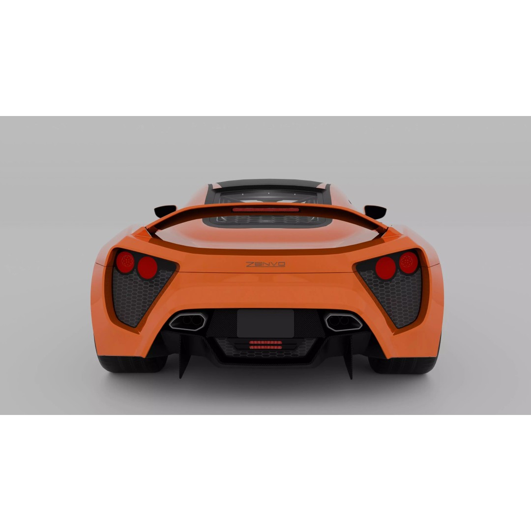 Zenvo TS1 GT 3D Model – High Poly Game-Ready Asset, FBX, OBJ - View 11