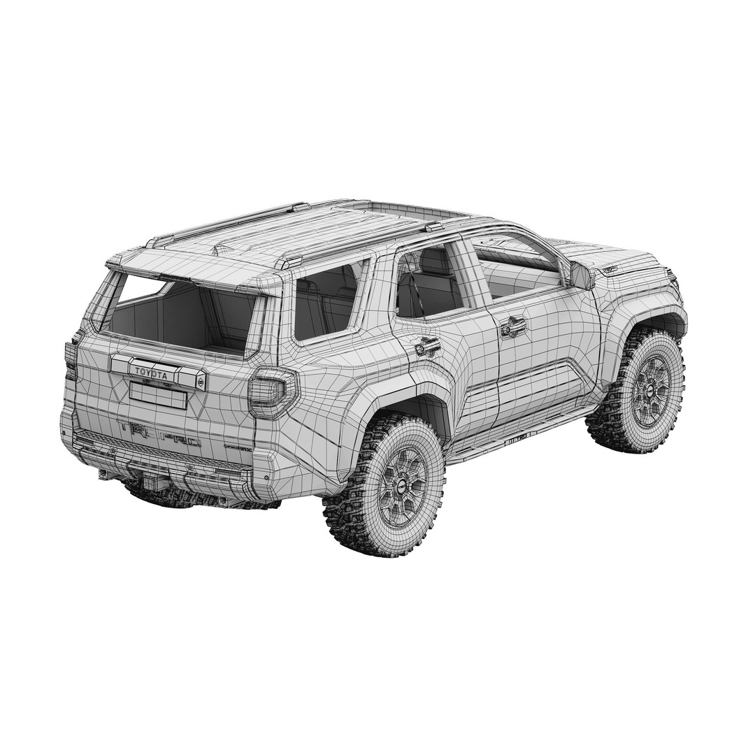 Toyota 4Runner TRDpro 2025 3D Model – High Poly PBR Asset, FBX