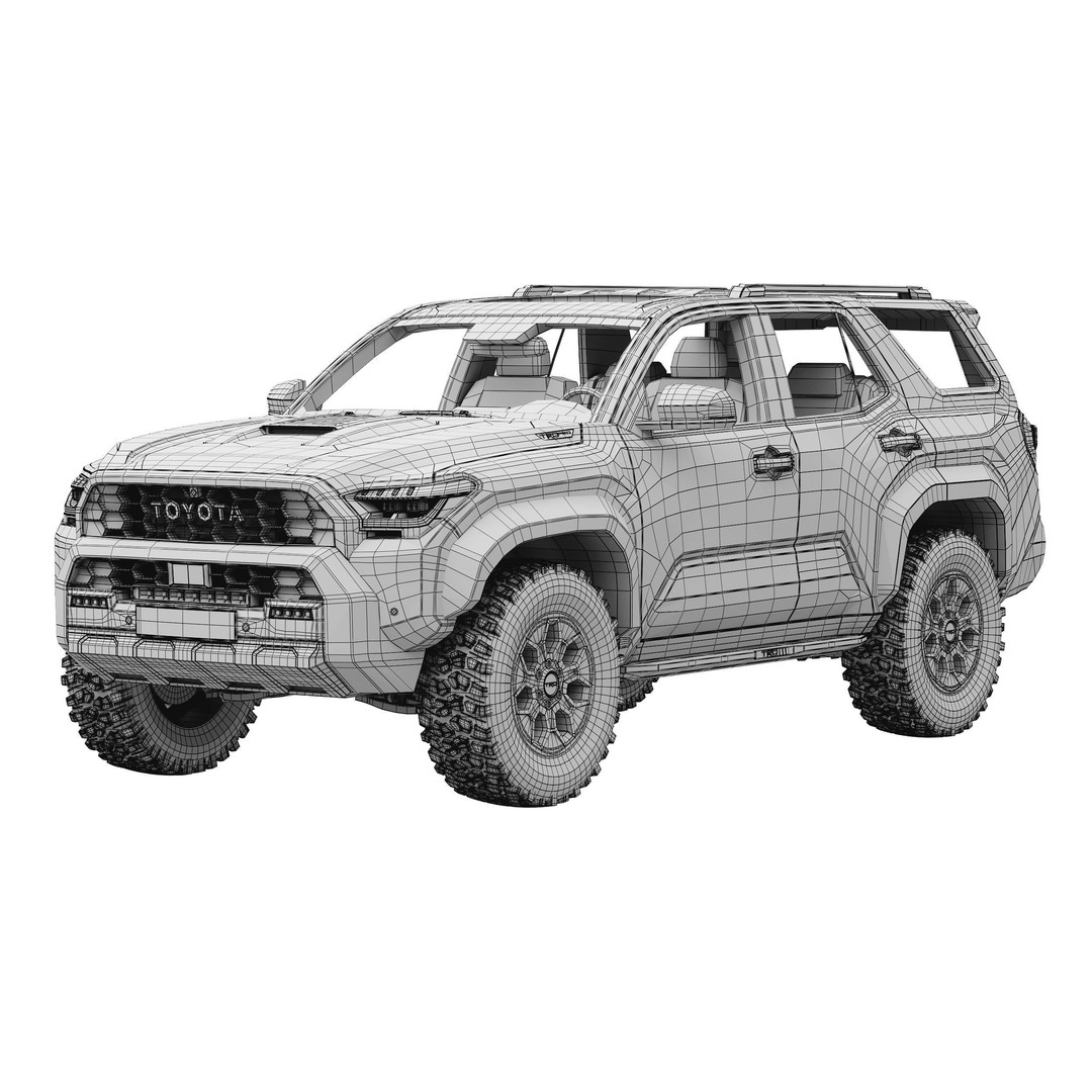Toyota 4Runner TRDpro 2025 3D Model – High Poly PBR Asset, FBX - View 15