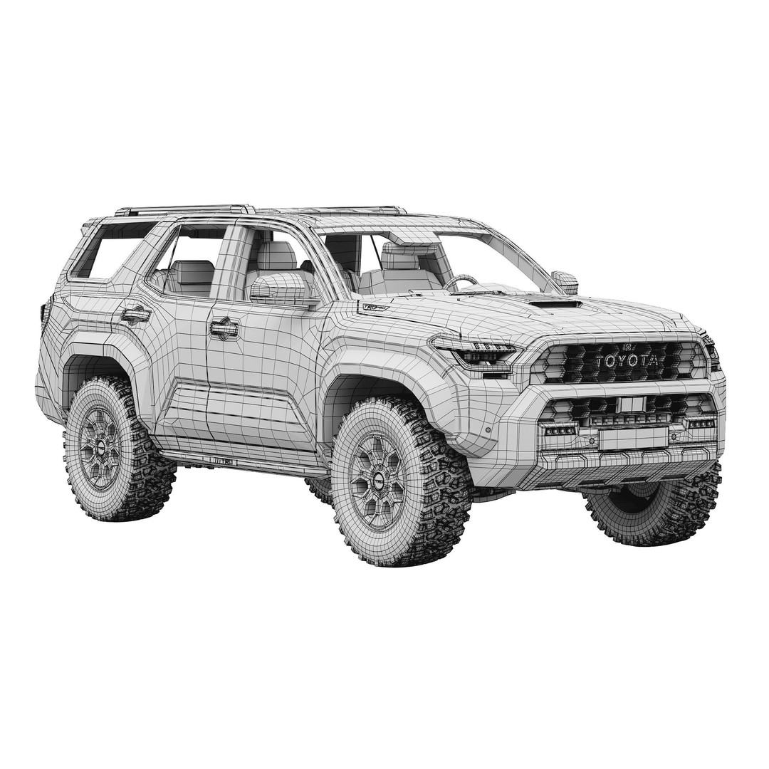 Toyota 4Runner TRDpro 2025 3D Model – High Poly PBR Asset, FBX - View 16