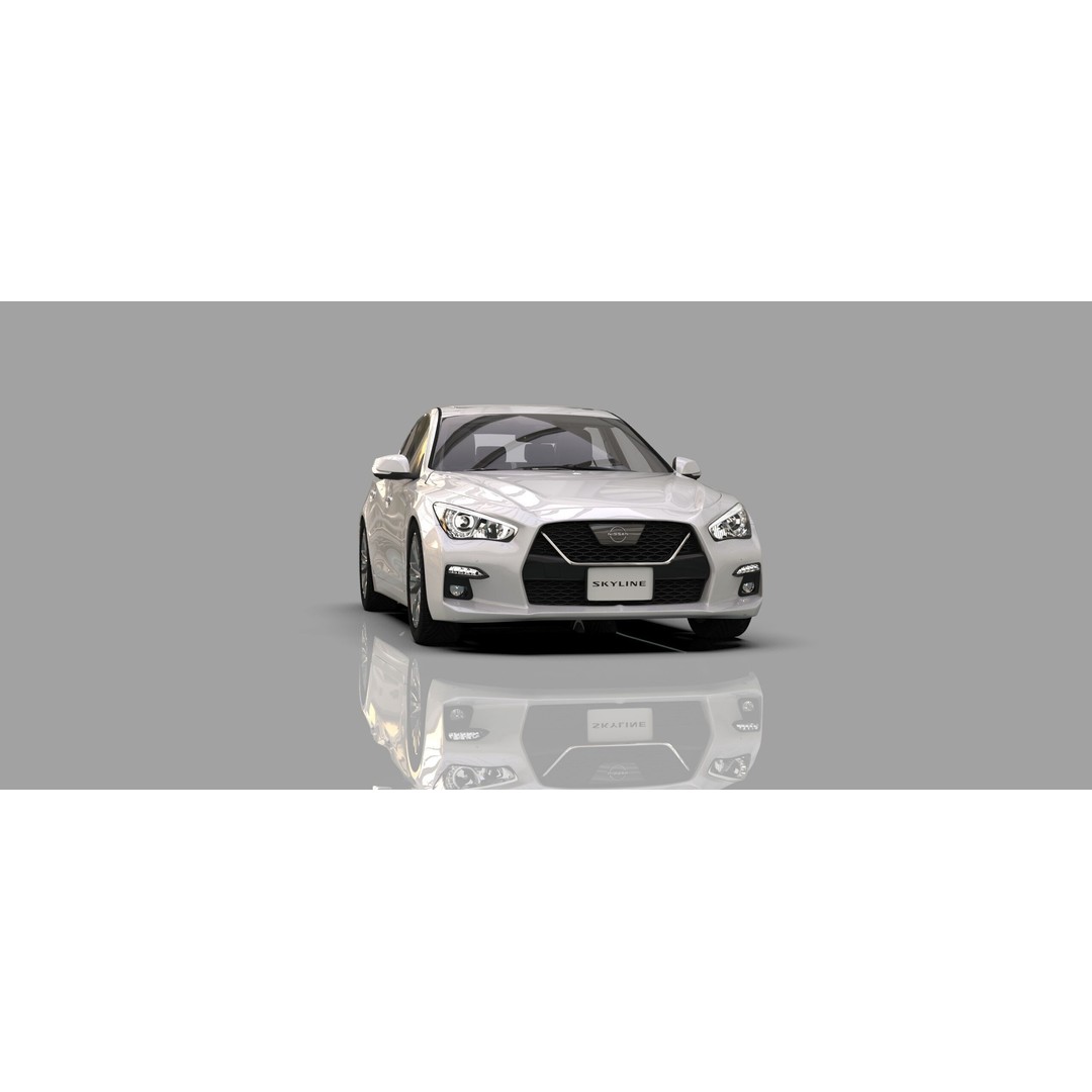 Nissan Skyline RV37 2020 3D Model – High Poly Interior, FBX, Blender - View 11