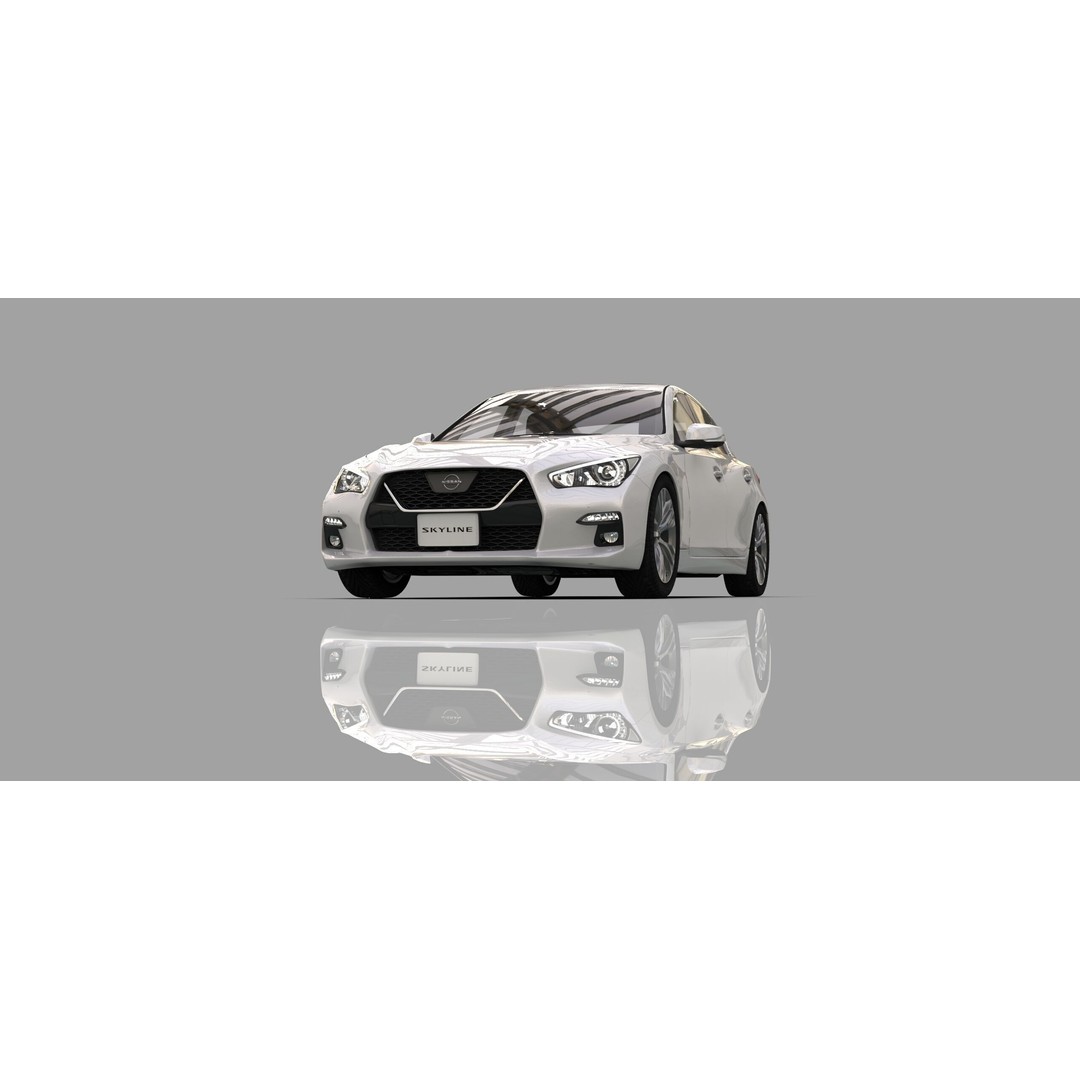 Nissan Skyline RV37 2020 3D Model – High Poly Interior, FBX, Blender - View 12