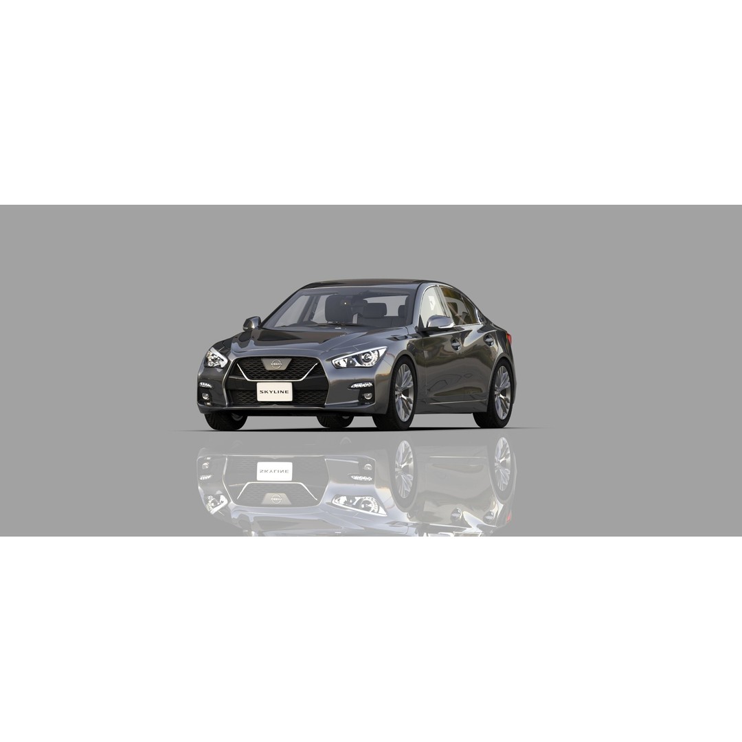 Nissan Skyline RV37 2020 3D Model – High Poly Interior, FBX, Blender - View 14