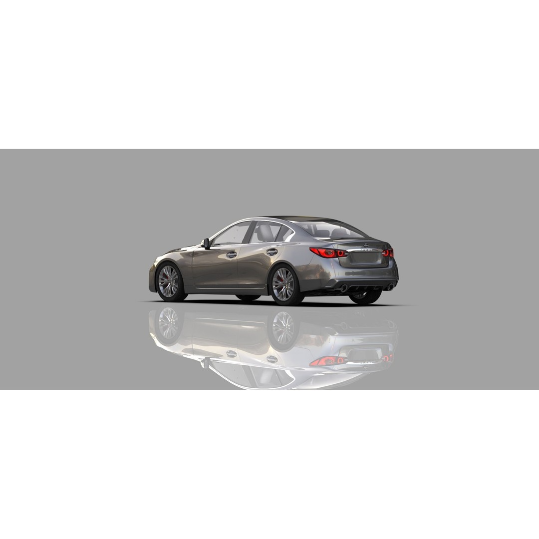Nissan Skyline RV37 2020 3D Model – High Poly Interior, FBX, Blender - View 17
