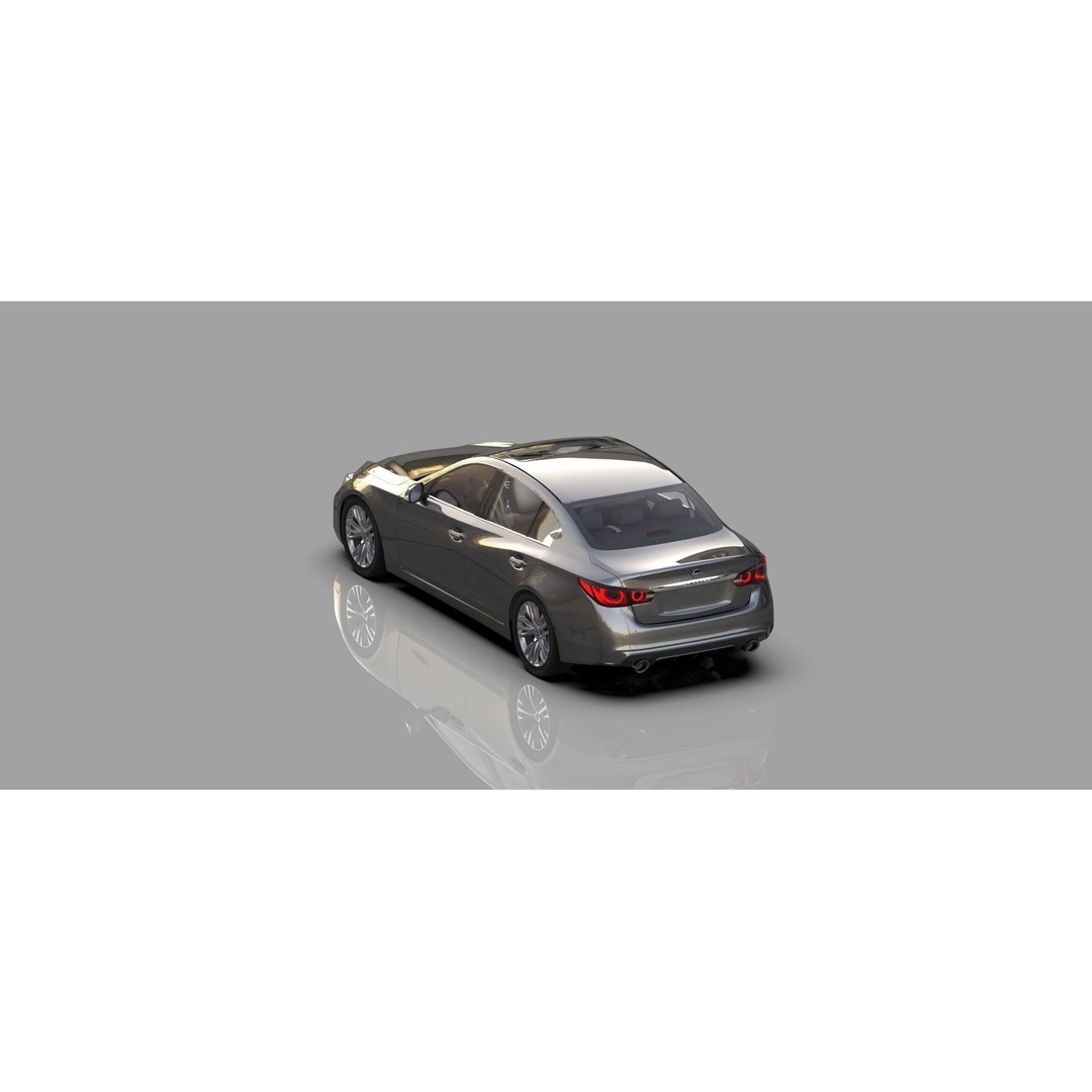 Nissan Skyline RV37 2020 3D Model – High Poly Interior, FBX, Blender - View 18