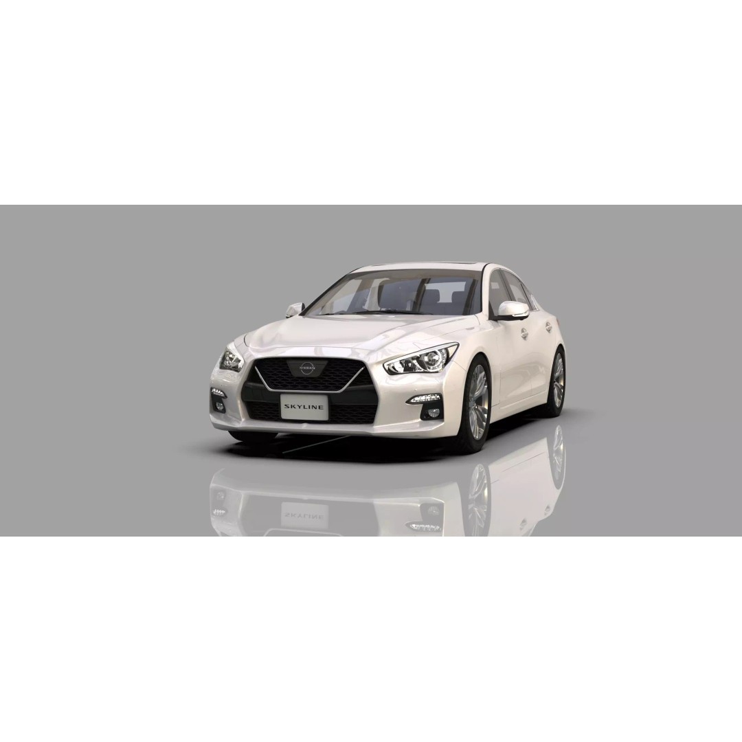 Nissan Skyline RV37 2020 3D Model – High Poly Interior, FBX, Blender - View 2