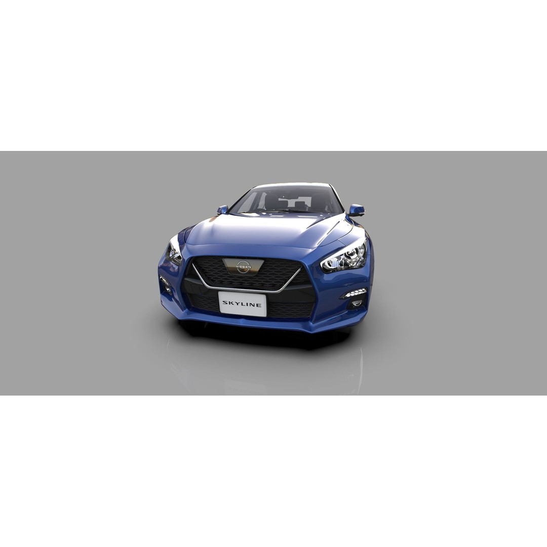 Nissan Skyline RV37 2020 3D Model – High Poly Interior, FBX, Blender - View 23