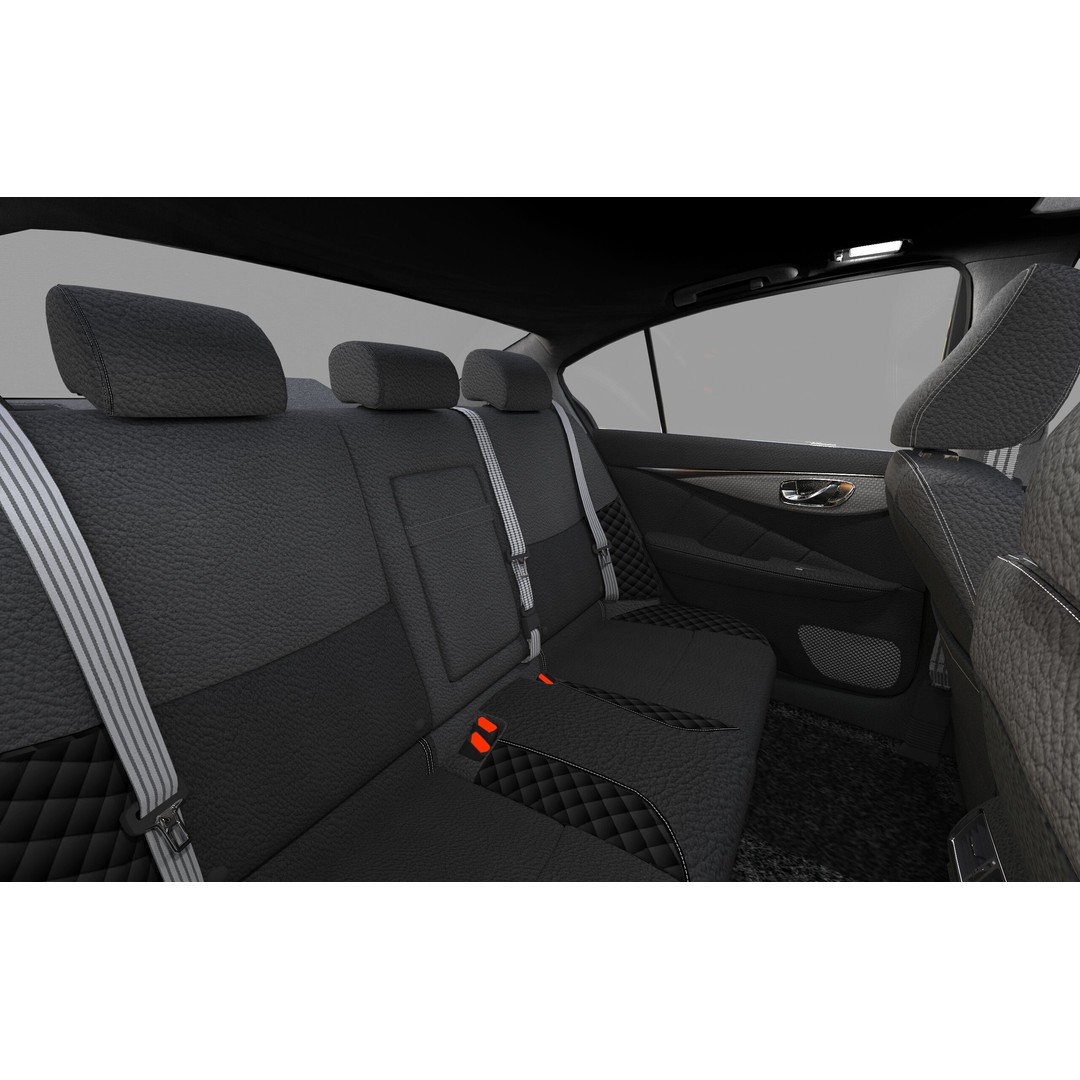 Nissan Skyline RV37 2020 3D Model – High Poly Interior, FBX, Blender - View 35