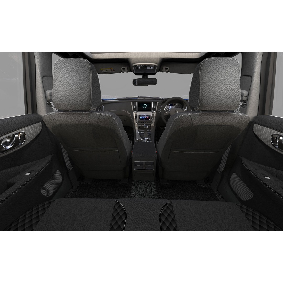 Nissan Skyline RV37 2020 3D Model – High Poly Interior, FBX, Blender - View 36