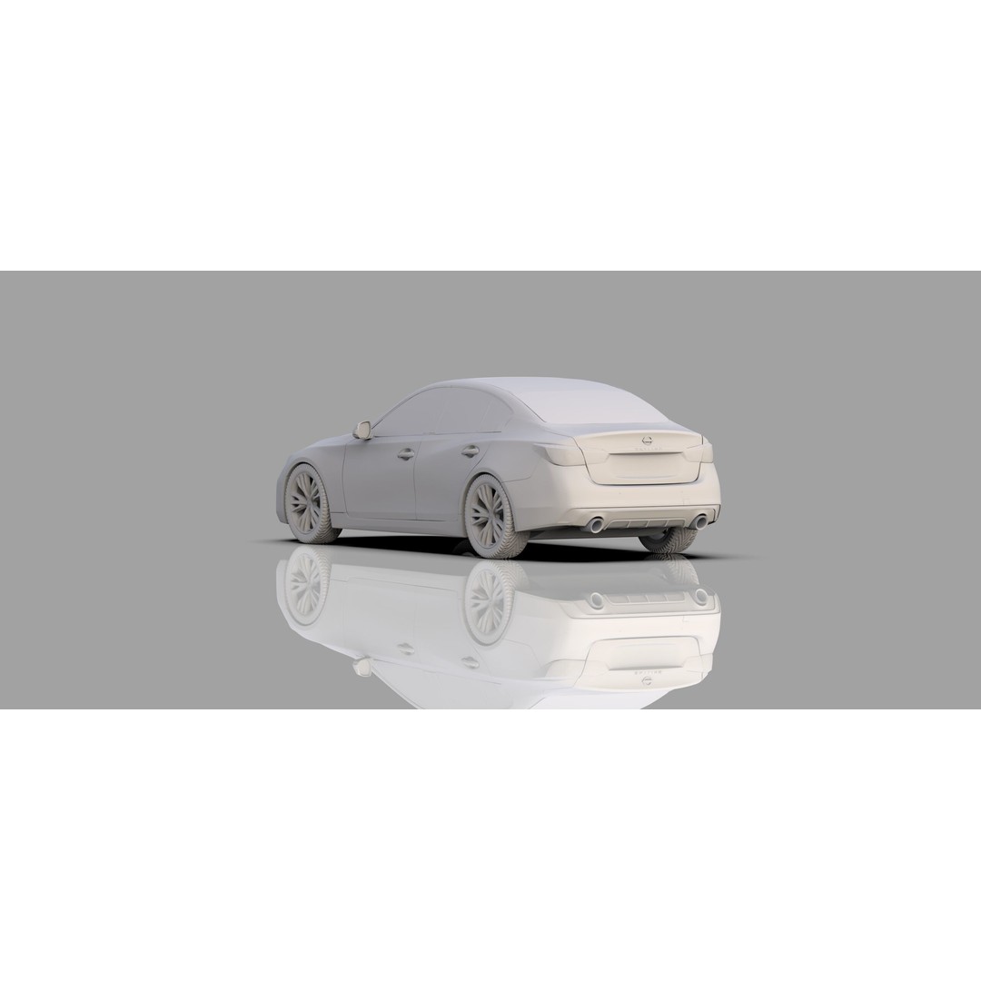 Nissan Skyline RV37 2020 3D Model – High Poly Interior, FBX, Blender - View 40