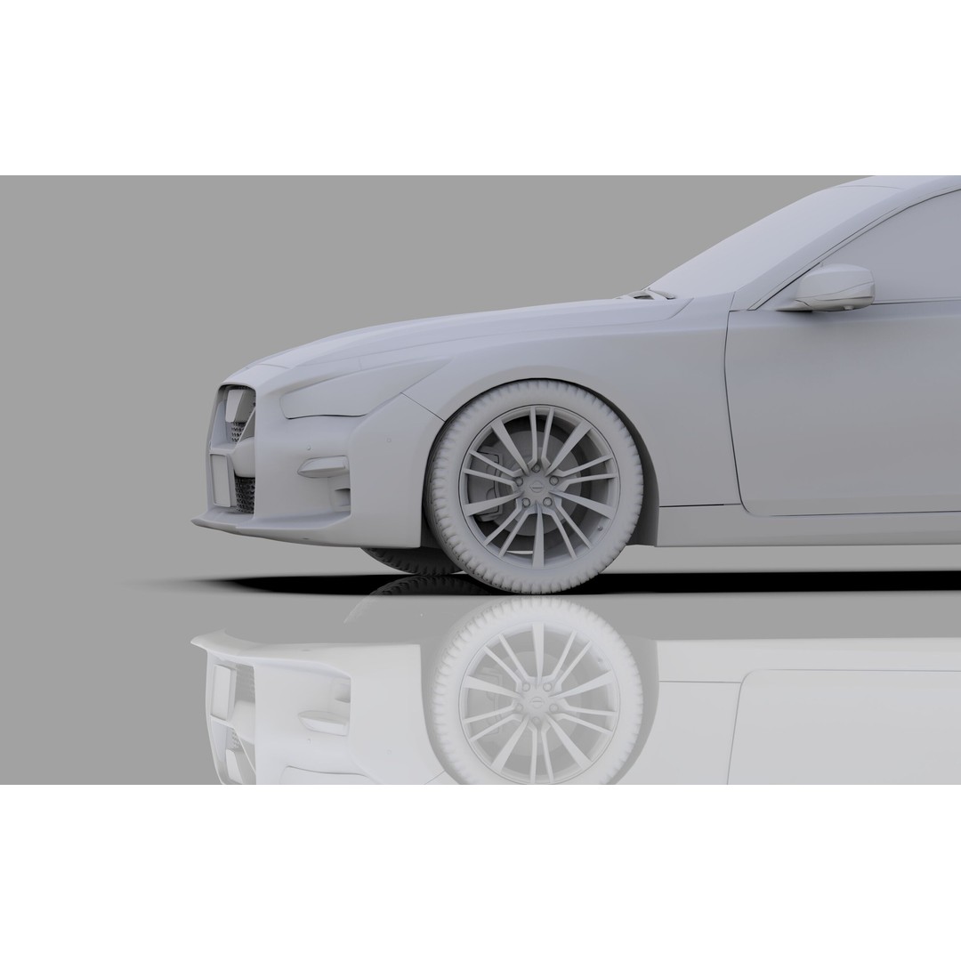 Nissan Skyline RV37 2020 3D Model – High Poly Interior, FBX, Blender - View 43