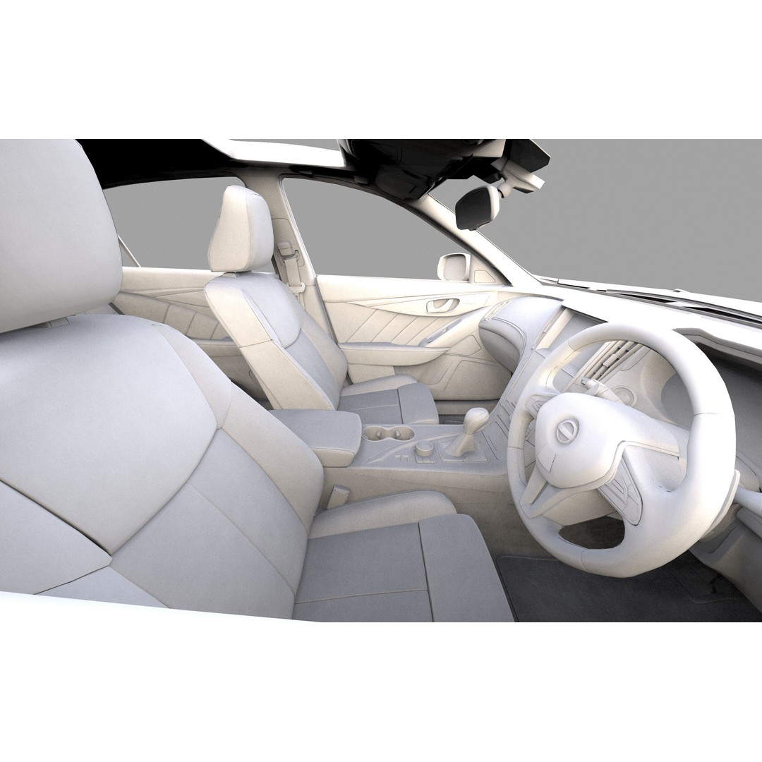 Nissan Skyline RV37 2020 3D Model – High Poly Interior, FBX, Blender - View 48