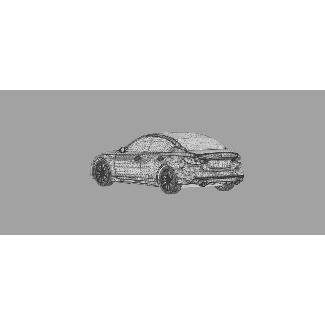 Nissan Skyline RV37 2020 3D Model – High Poly Interior, FBX, Blender - View 54
