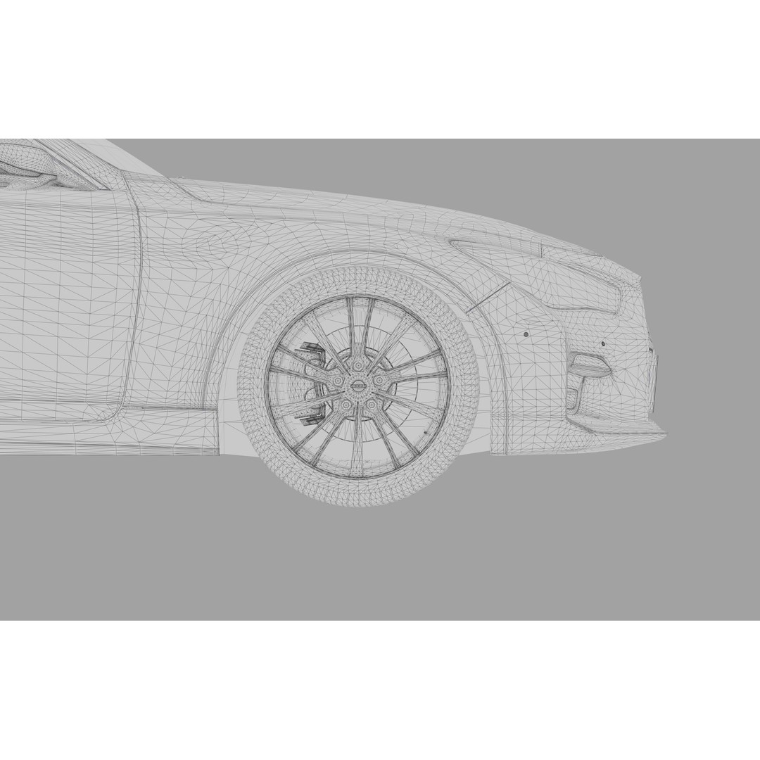 Nissan Skyline RV37 2020 3D Model – High Poly Interior, FBX, Blender - View 57