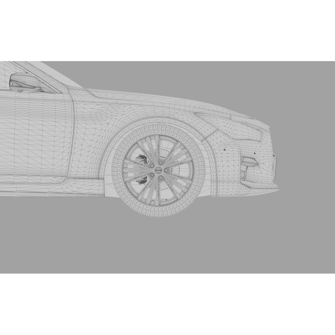 Nissan Skyline RV37 2020 3D Model – High Poly Interior, FBX, Blender - View 59