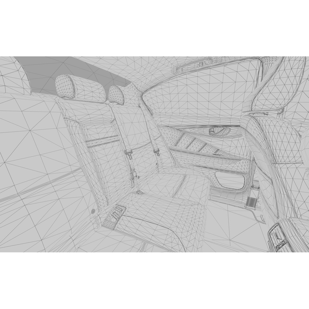 Nissan Skyline RV37 2020 3D Model – High Poly Interior, FBX, Blender - View 61