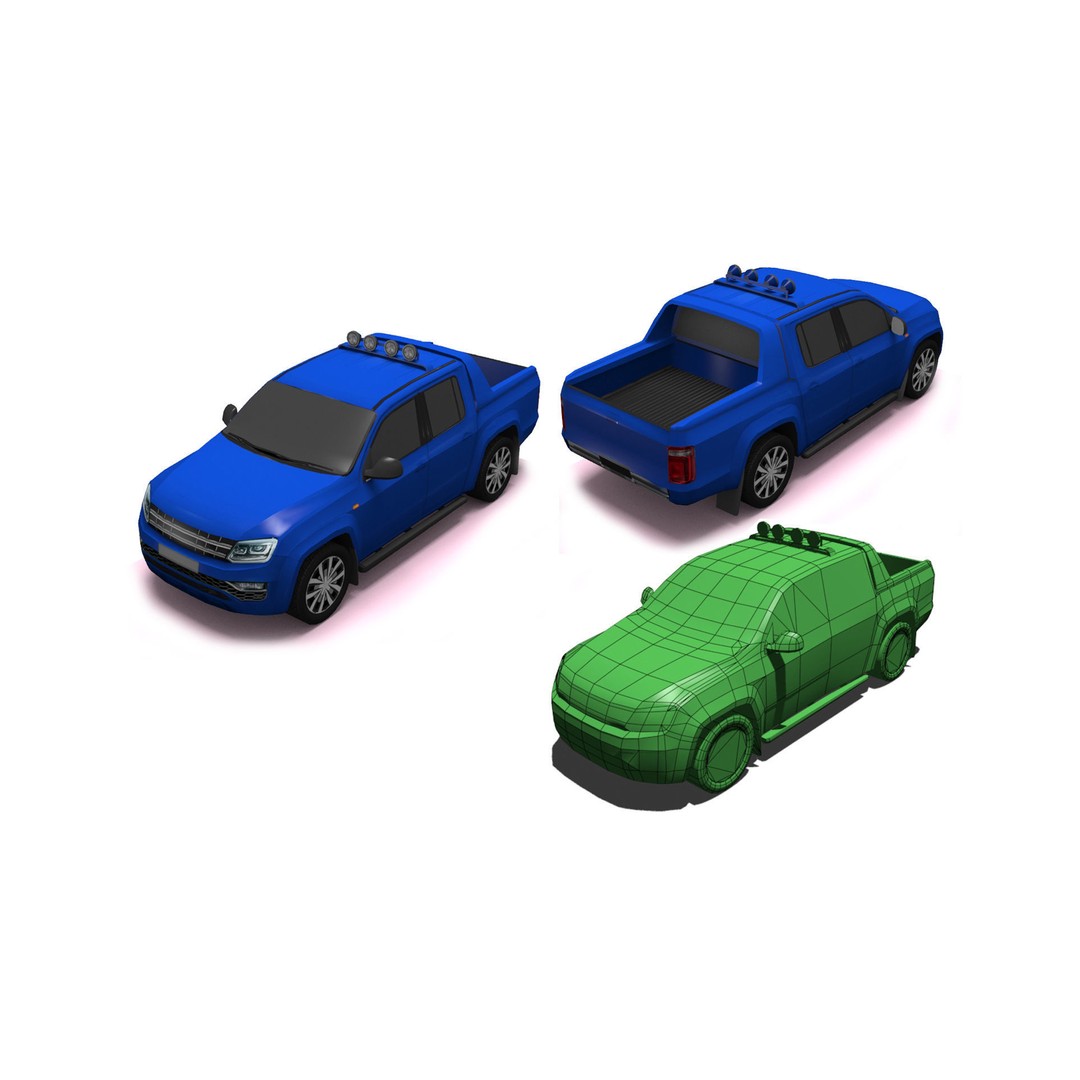 Extreme Vehicle Pack 3D Model – Low Poly Game Asset, FBX & OBJ - View 28