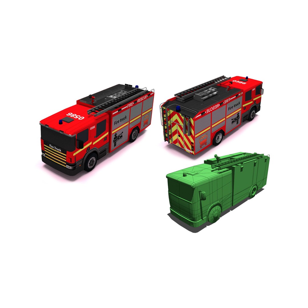 Extreme Vehicle Pack 3D Model – Low Poly Game Asset, FBX & OBJ - View 45