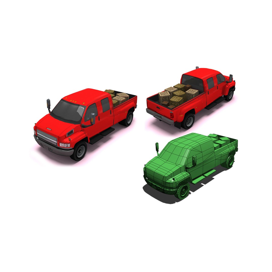 Extreme Vehicle Pack 3D Model – Low Poly Game Asset, FBX & OBJ - View 6