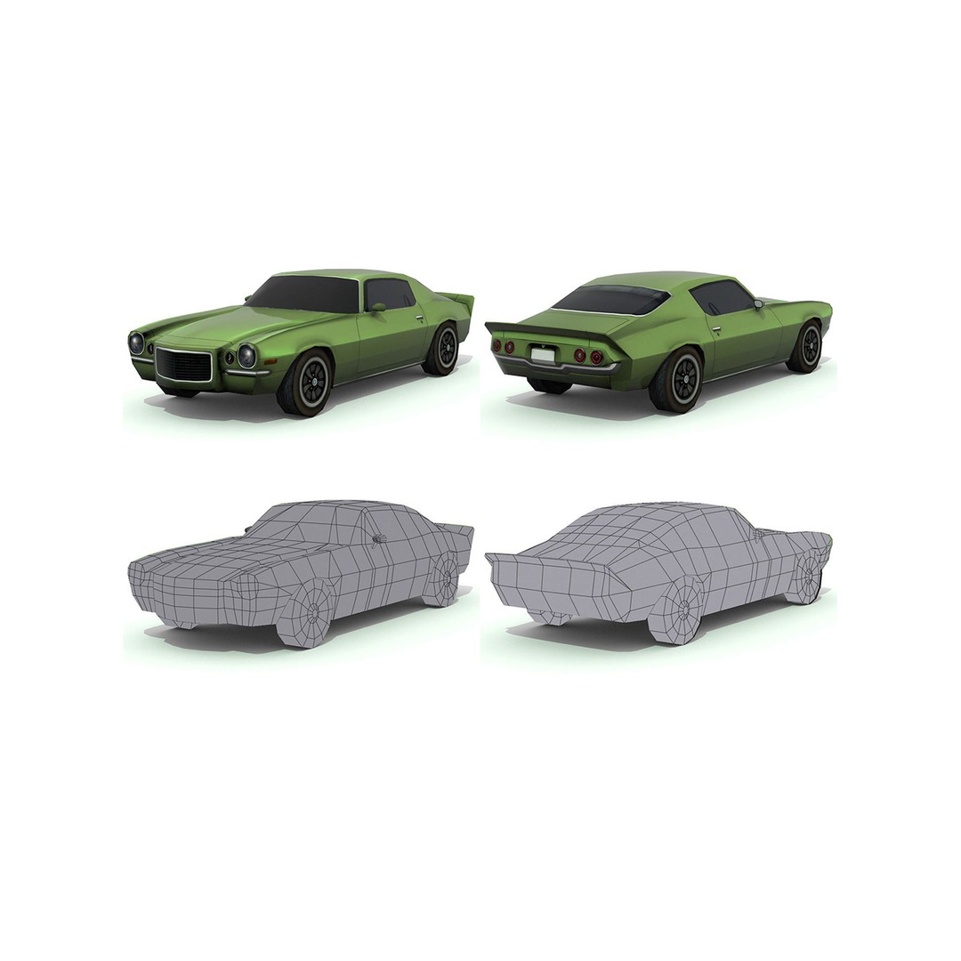 Extreme Vehicle Pack 3D Model – Low Poly Game Asset, FBX & OBJ - View 8