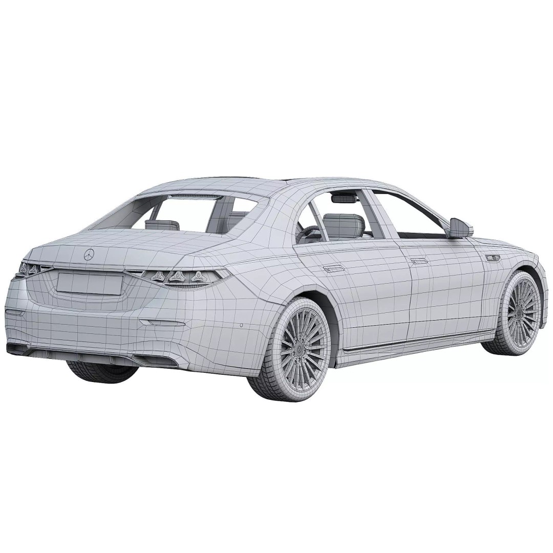 2027 Mercedes-Benz S-Class W223 3D Model – Luxury Sedan, PBR Textures, FBX