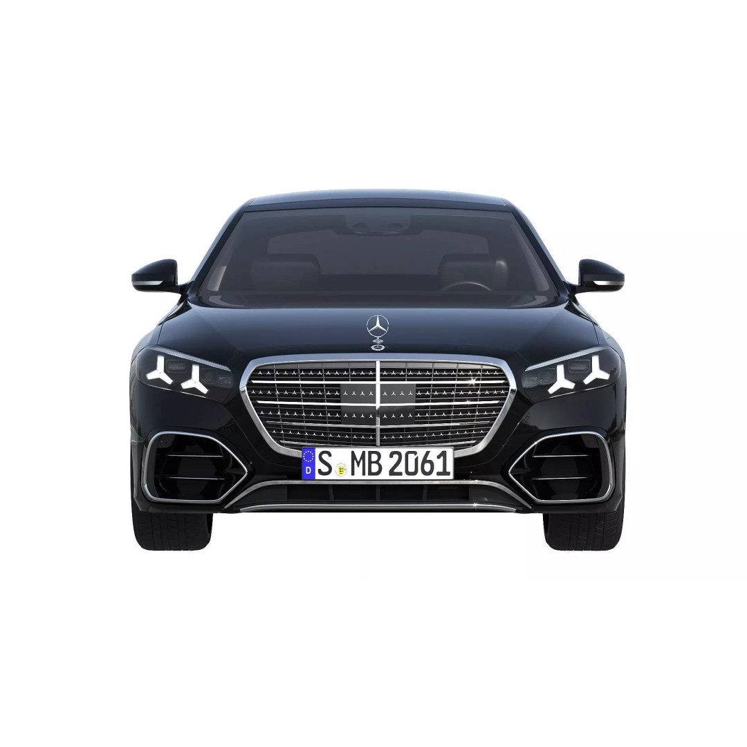 2027 Mercedes-Benz S-Class W223 3D Model – Luxury Sedan, PBR Textures, FBX - View 6