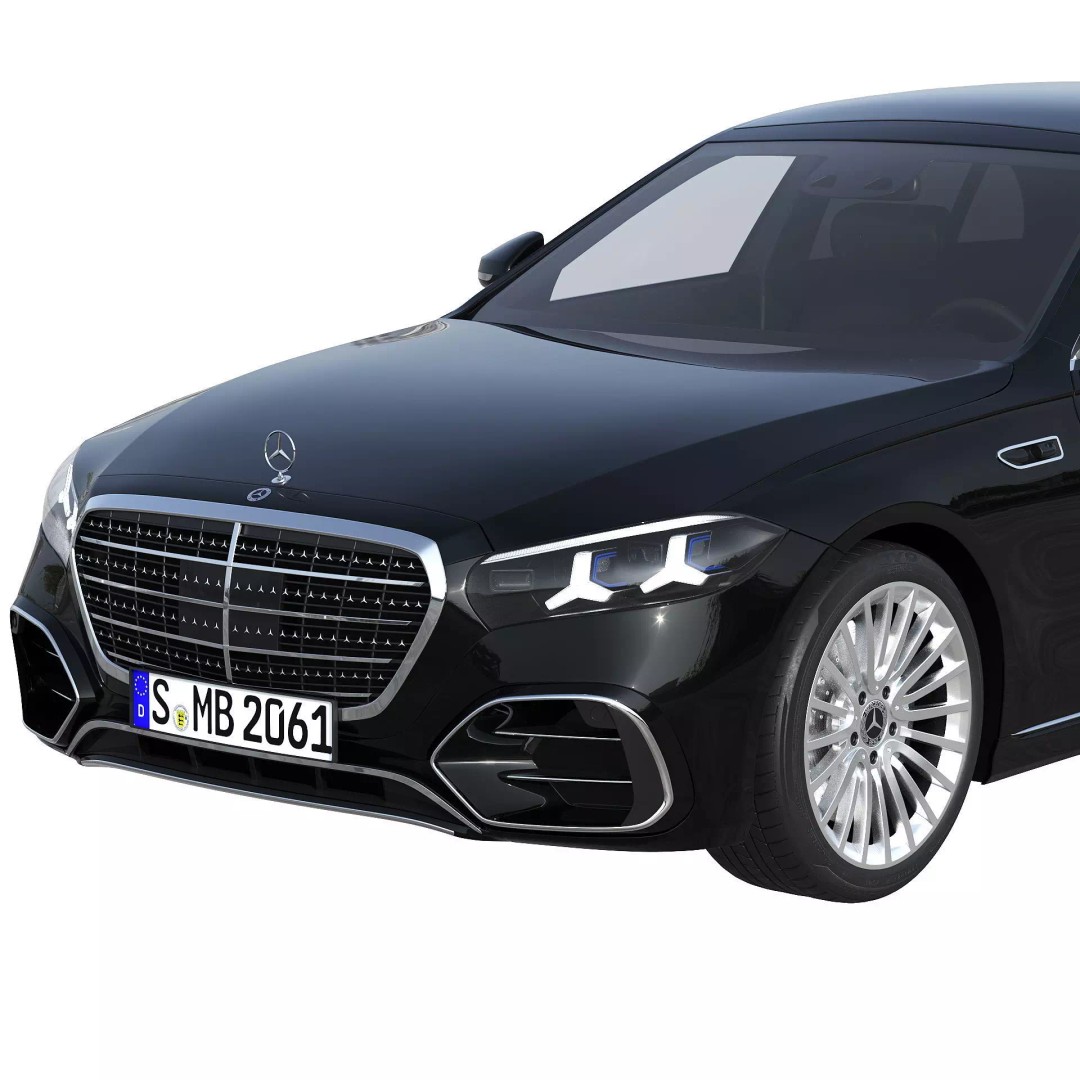2027 Mercedes-Benz S-Class W223 3D Model – Luxury Sedan, PBR Textures, FBX - View 8