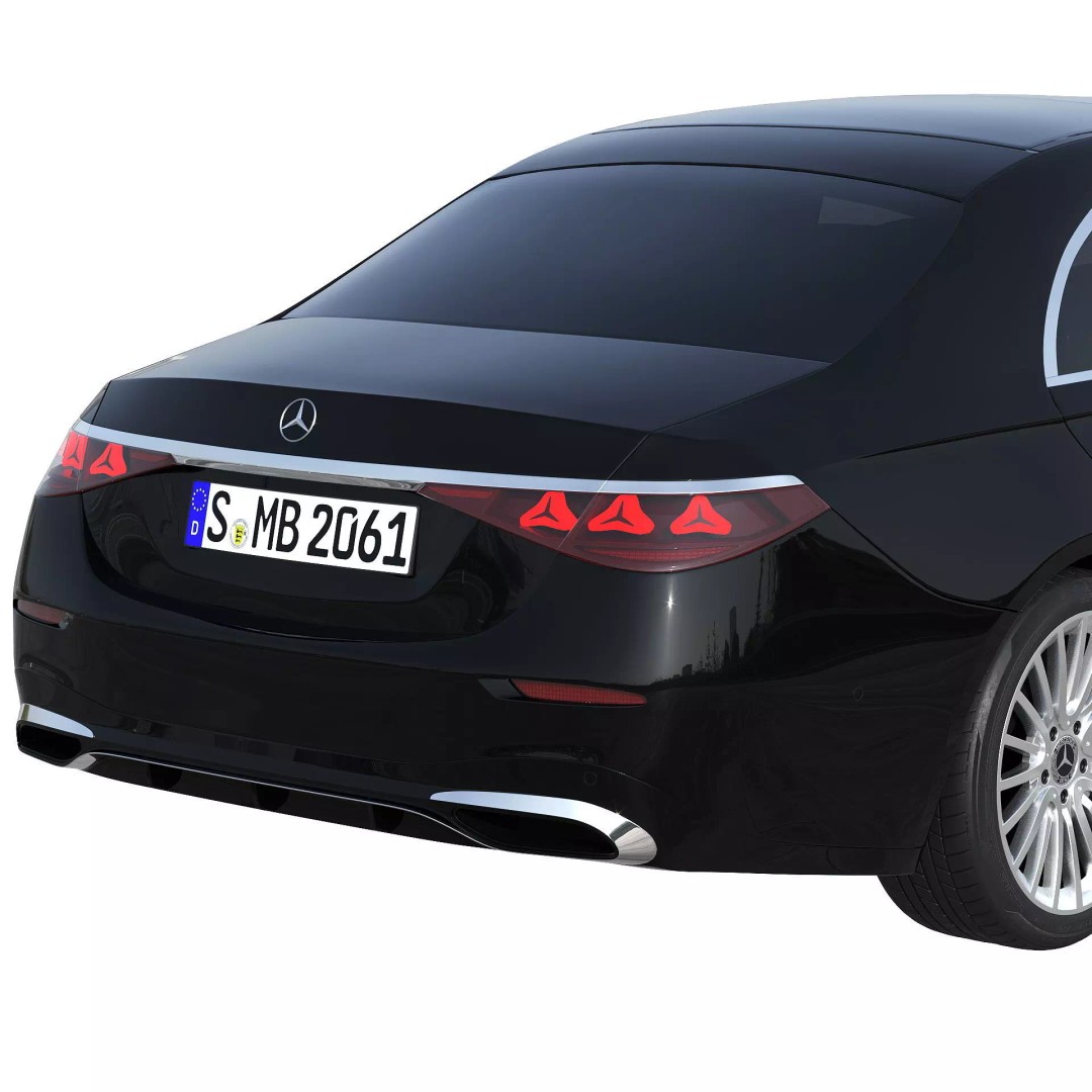 2027 Mercedes-Benz S-Class W223 3D Model – Luxury Sedan, PBR Textures, FBX - View 9