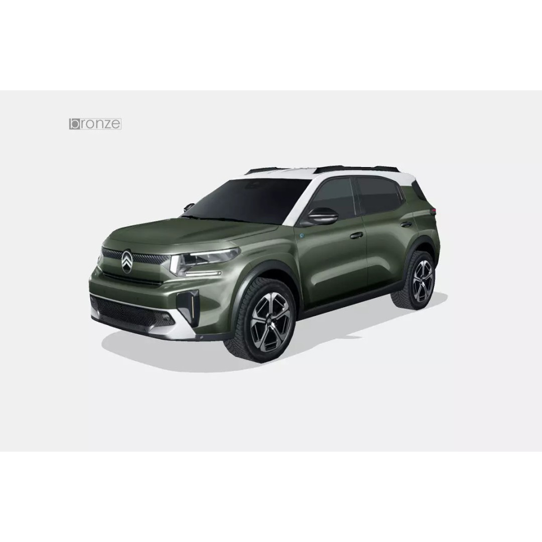 Citroen C3 Aircross 3D Model – Low Poly SUV, FBX, Game Ready - View 2