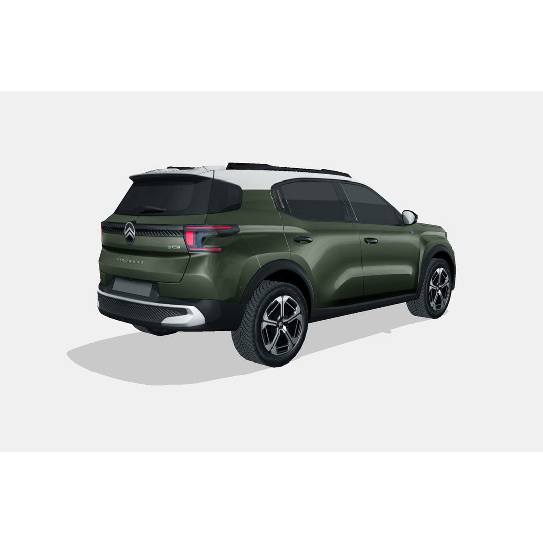 Citroen C3 Aircross 3D Model – Low Poly SUV, FBX, Game Ready - View 3