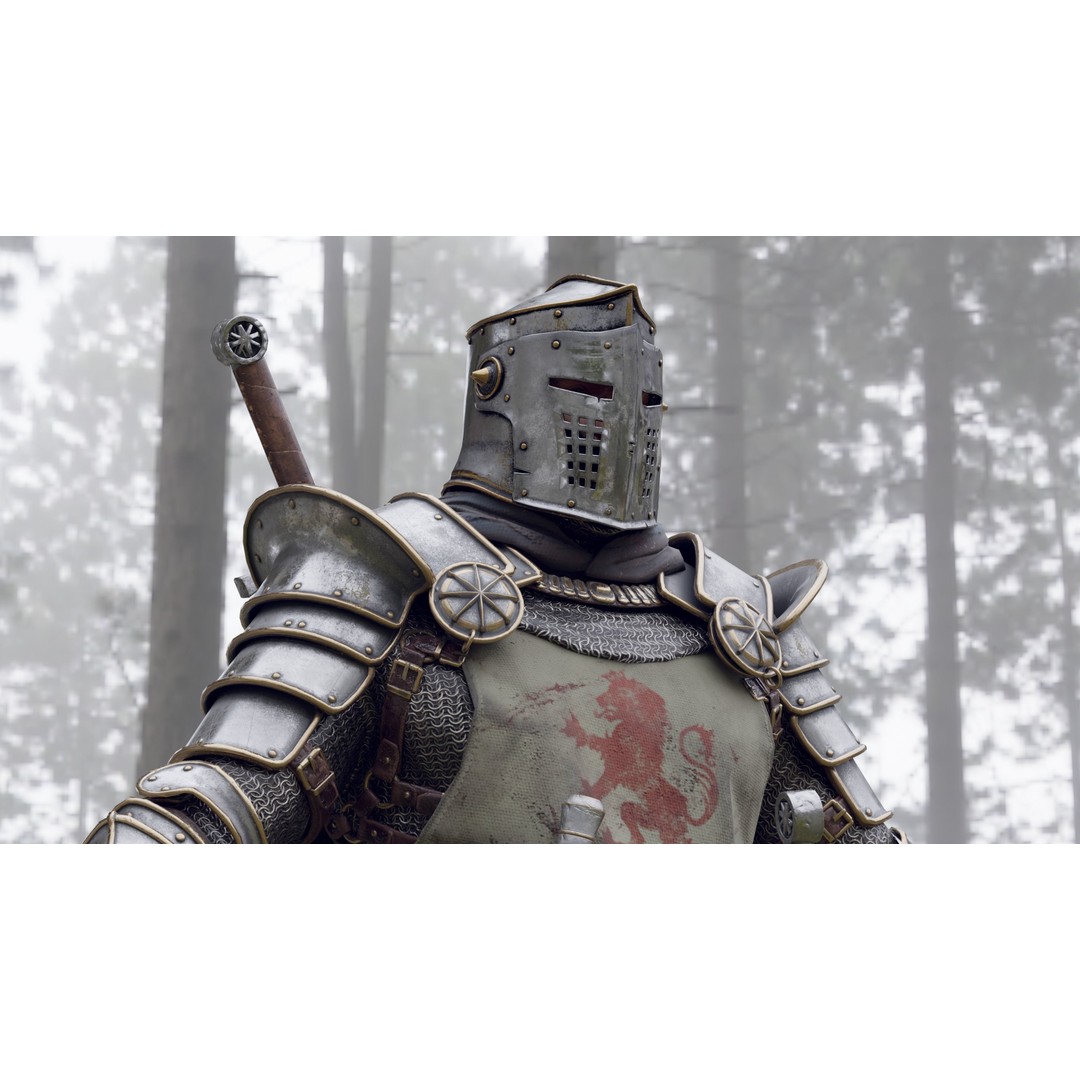 Crusader Knight 3D Model – Low Poly Game Ready Character, FBX - View 13