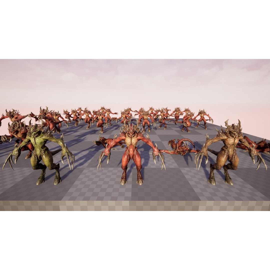Archdemon 3D Model – Low Poly Fantasy Character with Animations - View 19