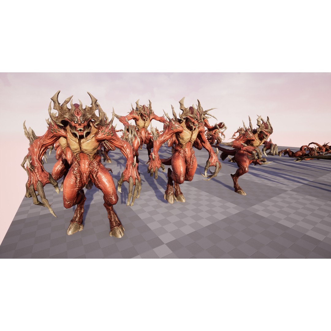 Archdemon 3D Model – Low Poly Fantasy Character with Animations - View 20