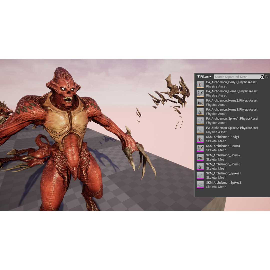 Archdemon 3D Model – Low Poly Fantasy Character with Animations - View 21