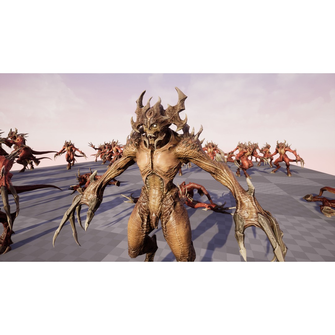 Archdemon 3D Model – Low Poly Fantasy Character with Animations - View 23