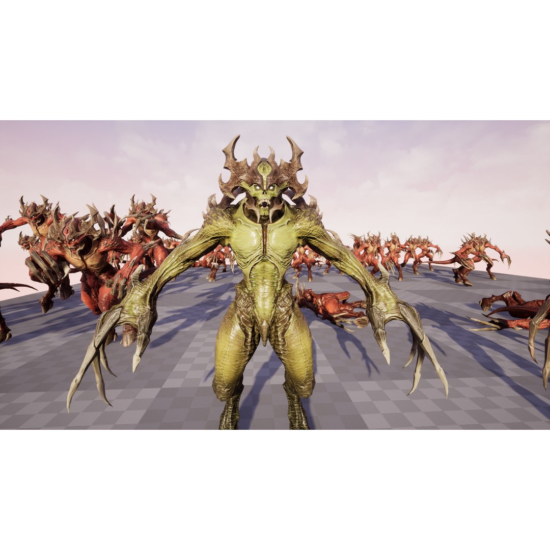 Archdemon 3D Model – Low Poly Fantasy Character with Animations - View 24