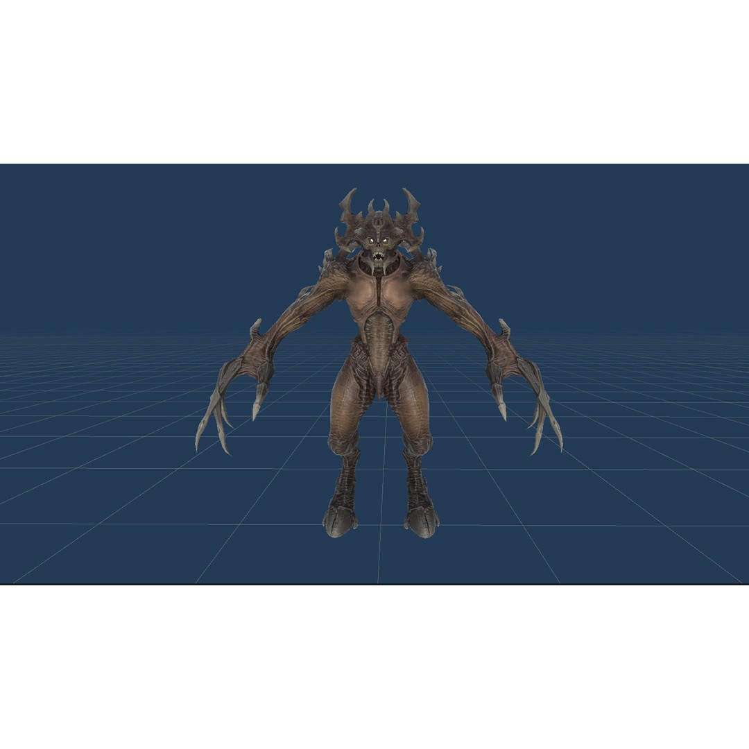 Archdemon 3D Model – Low Poly Fantasy Character with Animations - View 26