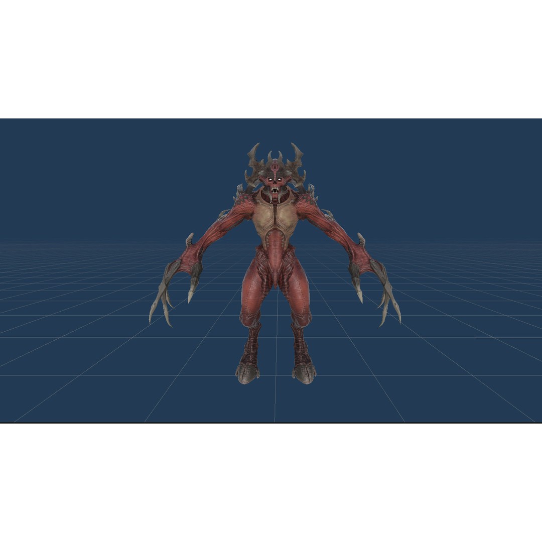 Archdemon 3D Model – Low Poly Fantasy Character with Animations - View 27