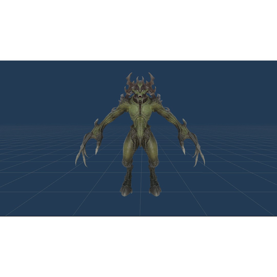 Archdemon 3D Model – Low Poly Fantasy Character with Animations - View 28