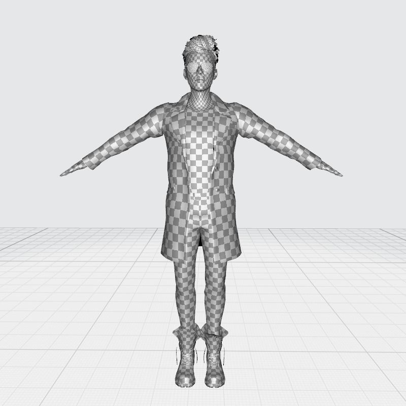 Realistic Secret Agent Man 3D Model – Low-Poly Rigged Character, FBX