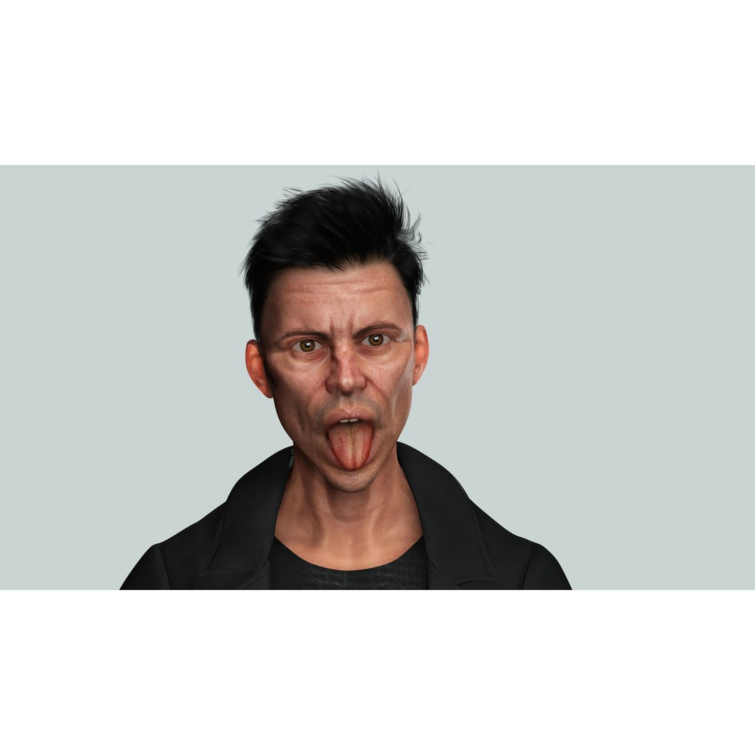 Realistic Secret Agent Man 3D Model – Low-Poly Rigged Character, FBX - View 12