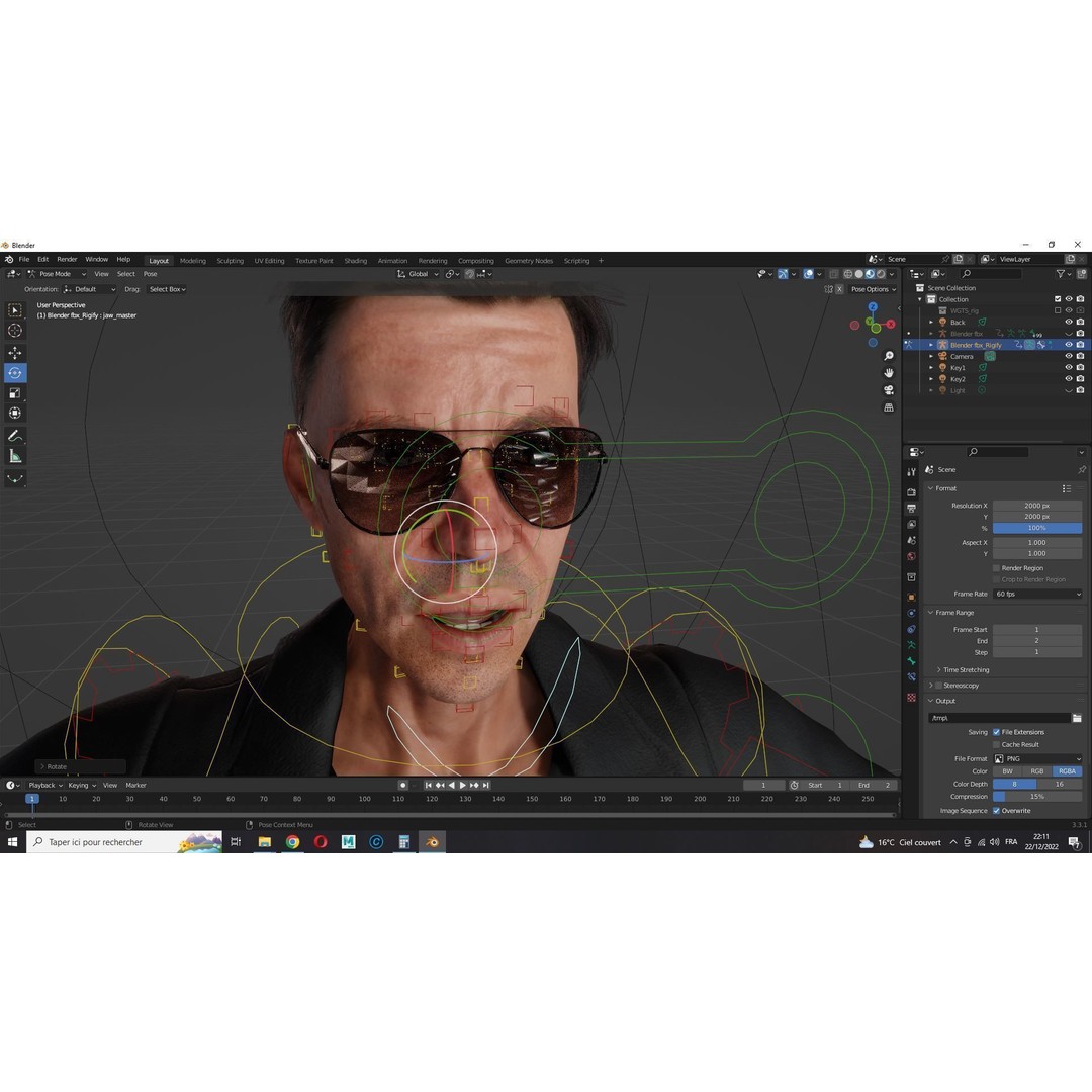 Realistic Secret Agent Man 3D Model – Low-Poly Rigged Character, FBX - View 22