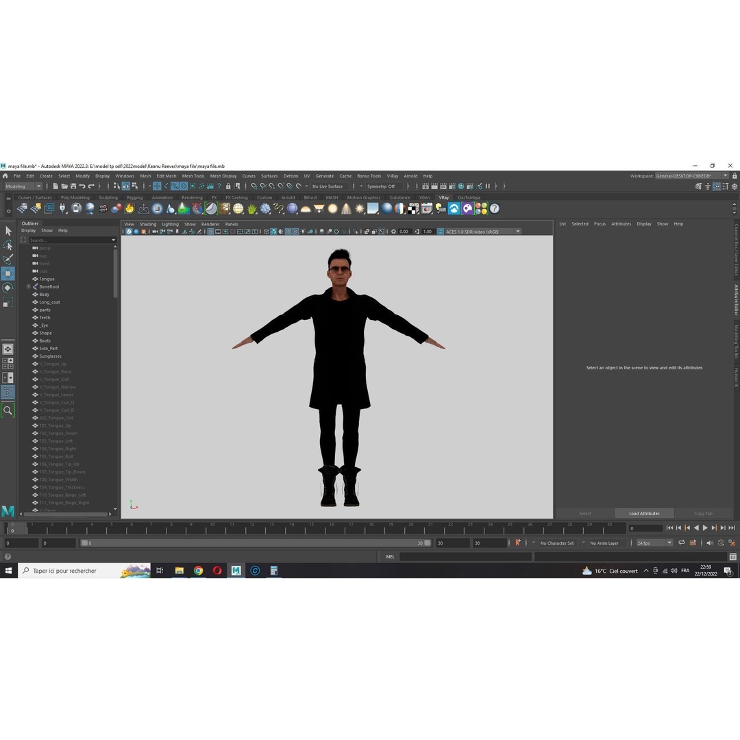 Realistic Secret Agent Man 3D Model – Low-Poly Rigged Character, FBX - View 23