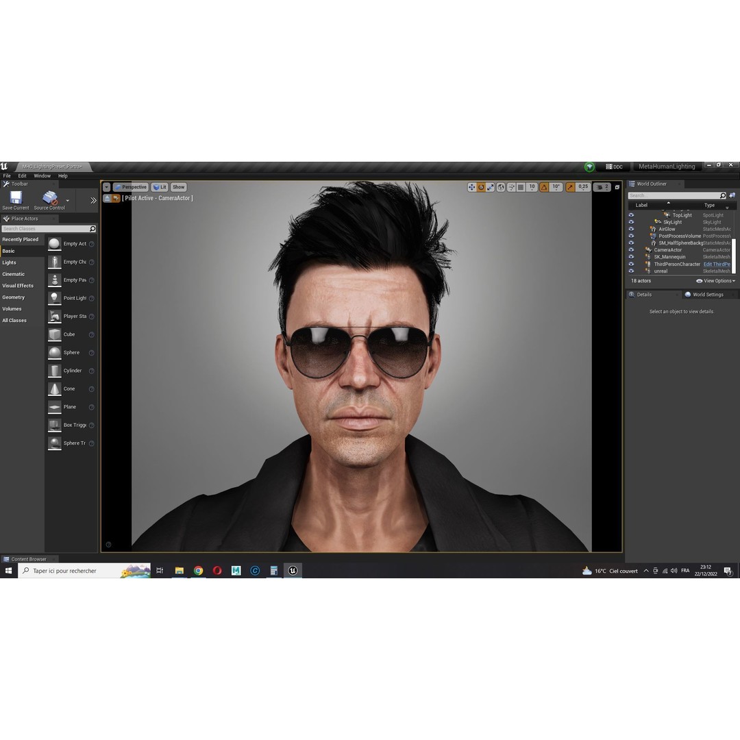 Realistic Secret Agent Man 3D Model – Low-Poly Rigged Character, FBX - View 24